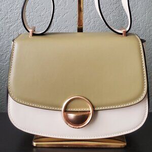 Vanessa Bruno Small Romy Flap Olive/Ivory